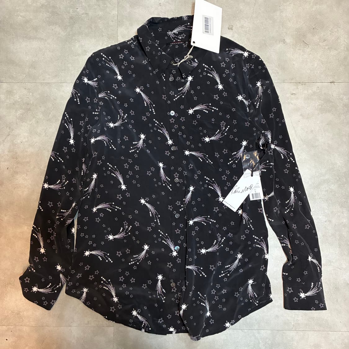 Kate Moss X EQUIPMENT Star Silk shirt 상품이미지1