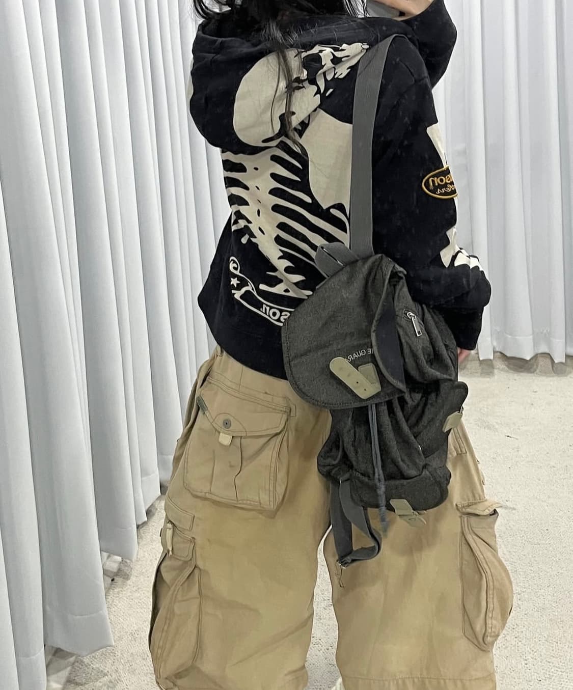 선가든파티 썬가든파티 큐빈티지 샵502  밴슨 후드집업 코디세트 상품이미지2