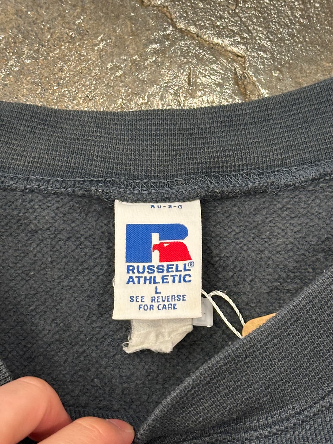 Russell 러셀 와플 스웻셔츠 L 상품이미지4