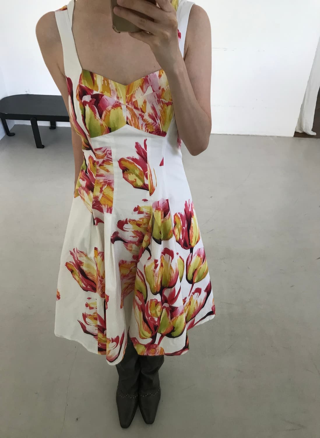vintage flower pattern one-piece 상품이미지7