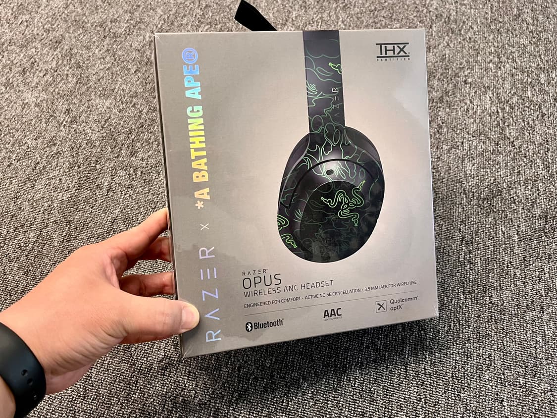 RAZER (레이저) X BAPE (베이프) 콜라보 카모 무선 헤드셋  상품이미지1