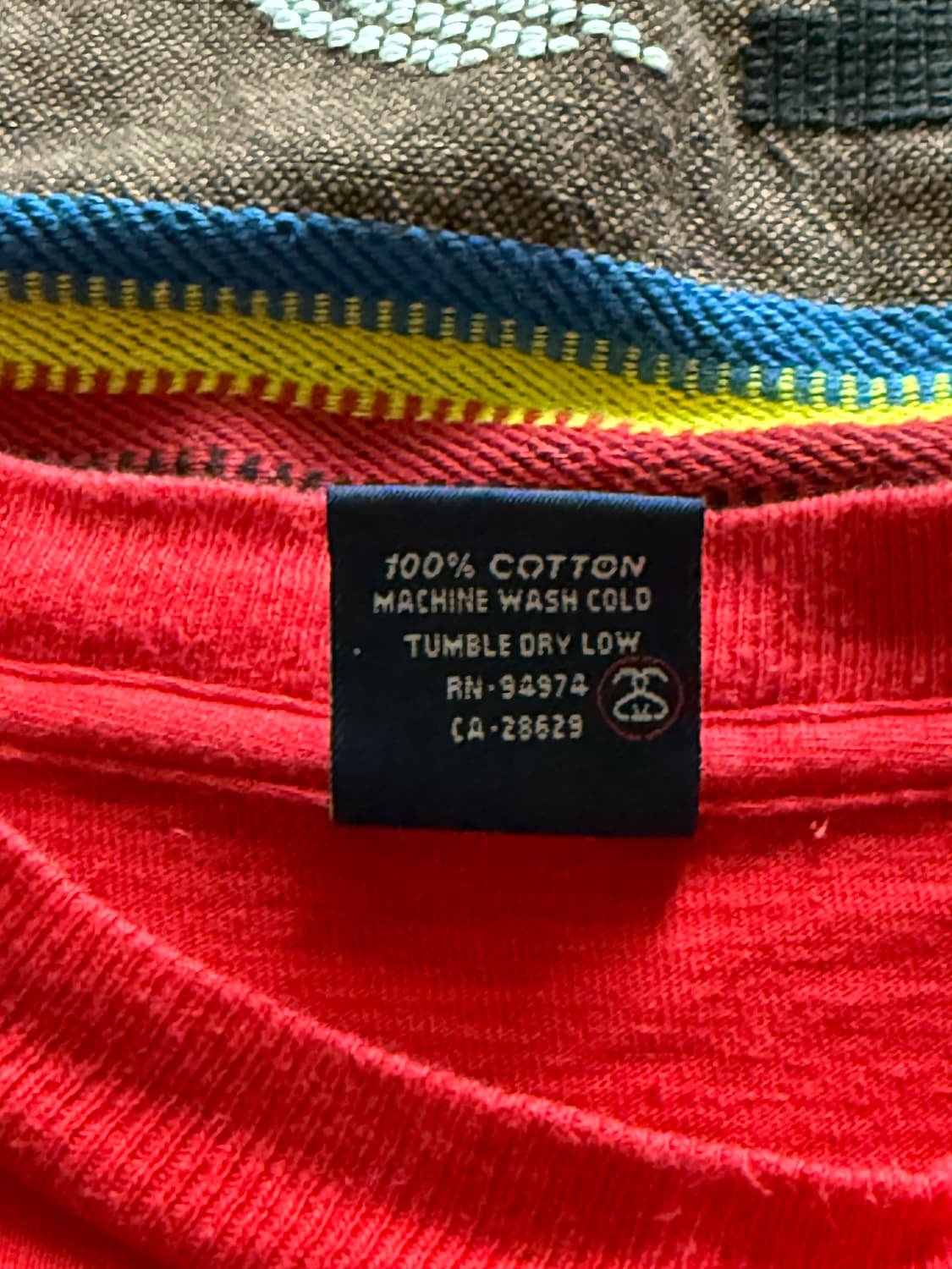 90s USA Stussy 티키 프린팅 티셔츠 상품이미지8