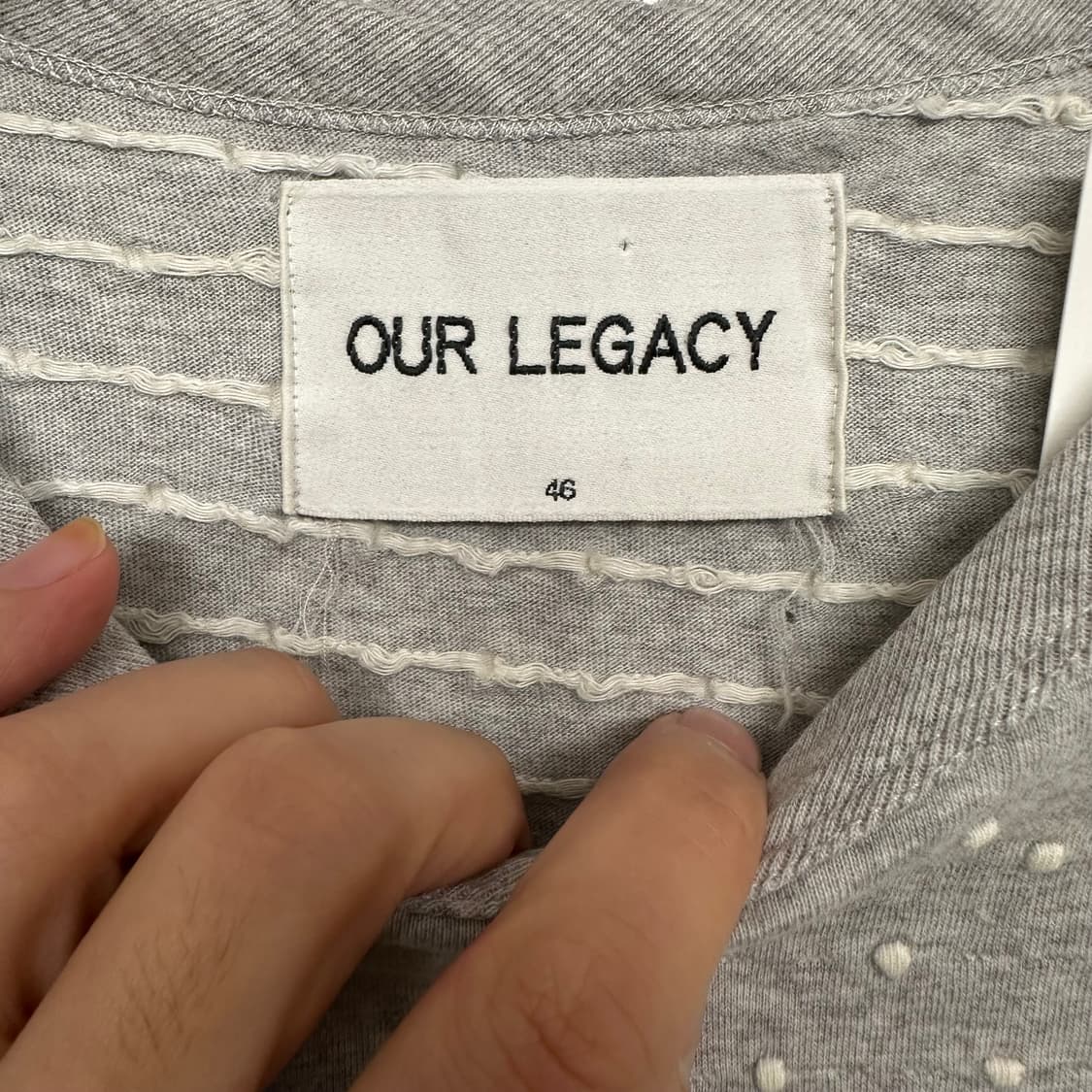 아워레가시 자카드 도트 롱슬리브 상품이미지5