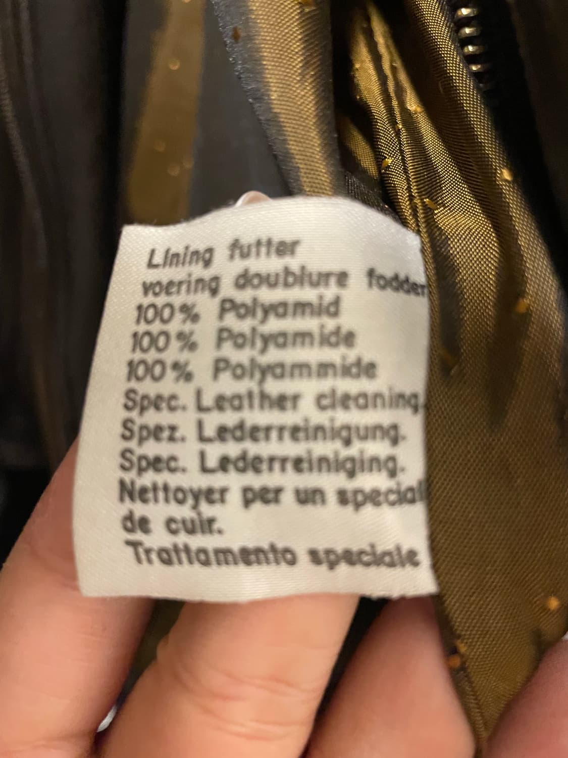 Euro vintage learher jacket M 상품이미지4