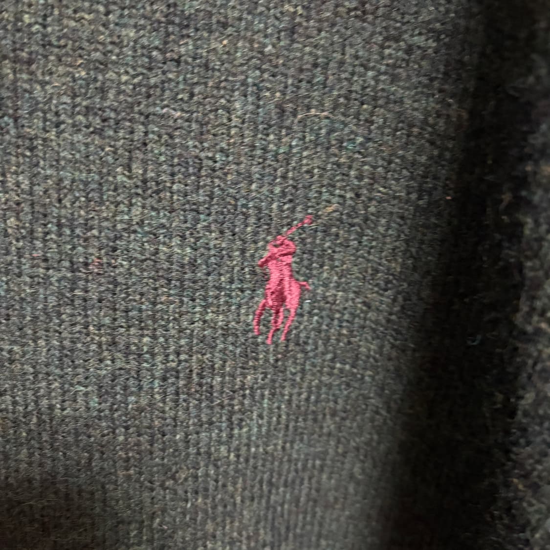 폴로 랄프로렌 램스울 V넥 니트 / 딥그린, XL 상품이미지5