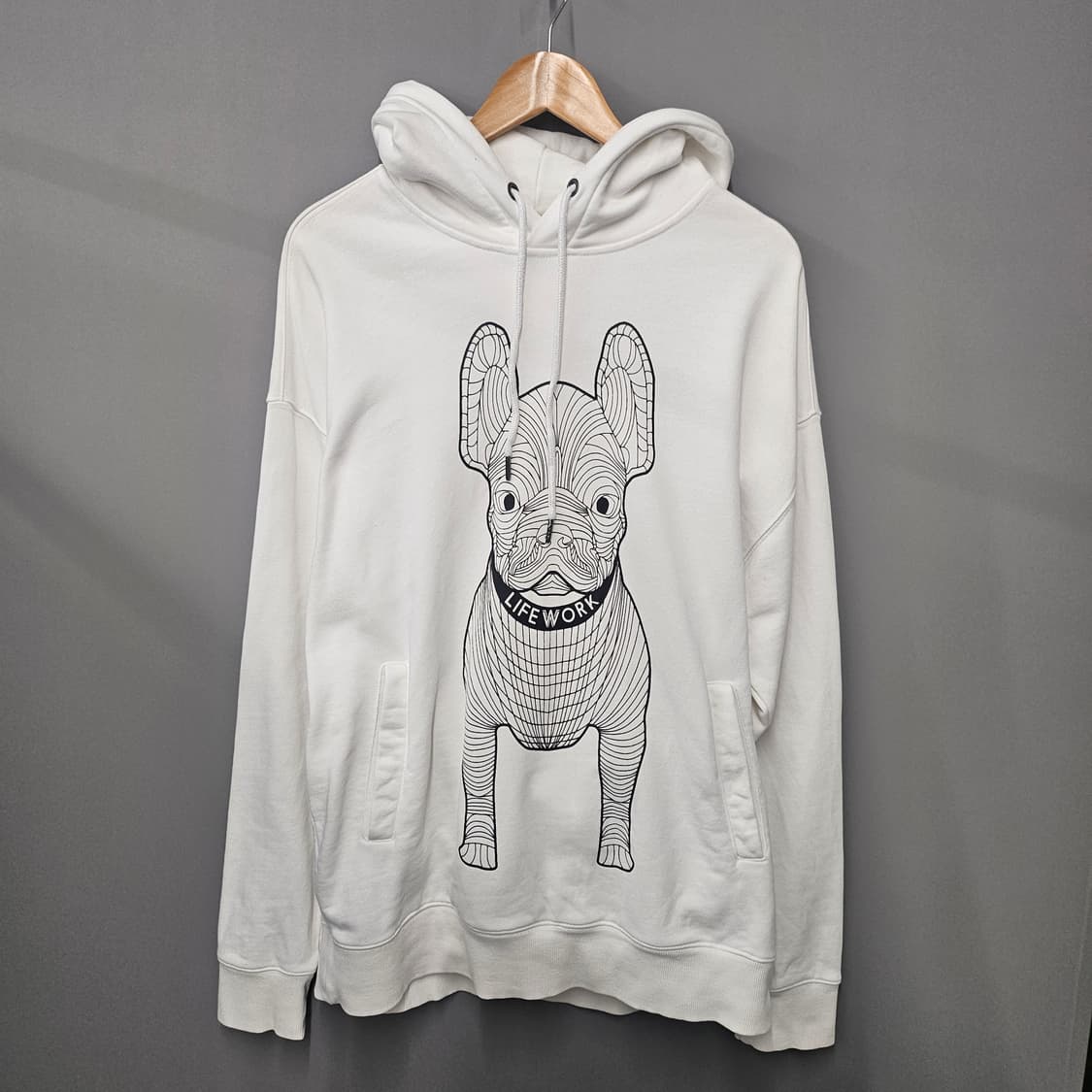 라이프워크 빅라독 후드티 화이트 상품이미지1