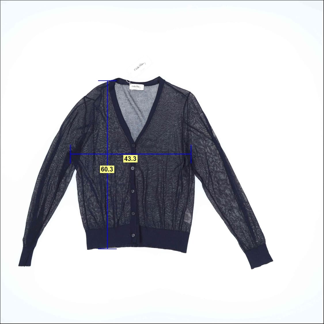 [XL] 새상품 키스해링 시스루 가디건 1210H1 상품이미지5