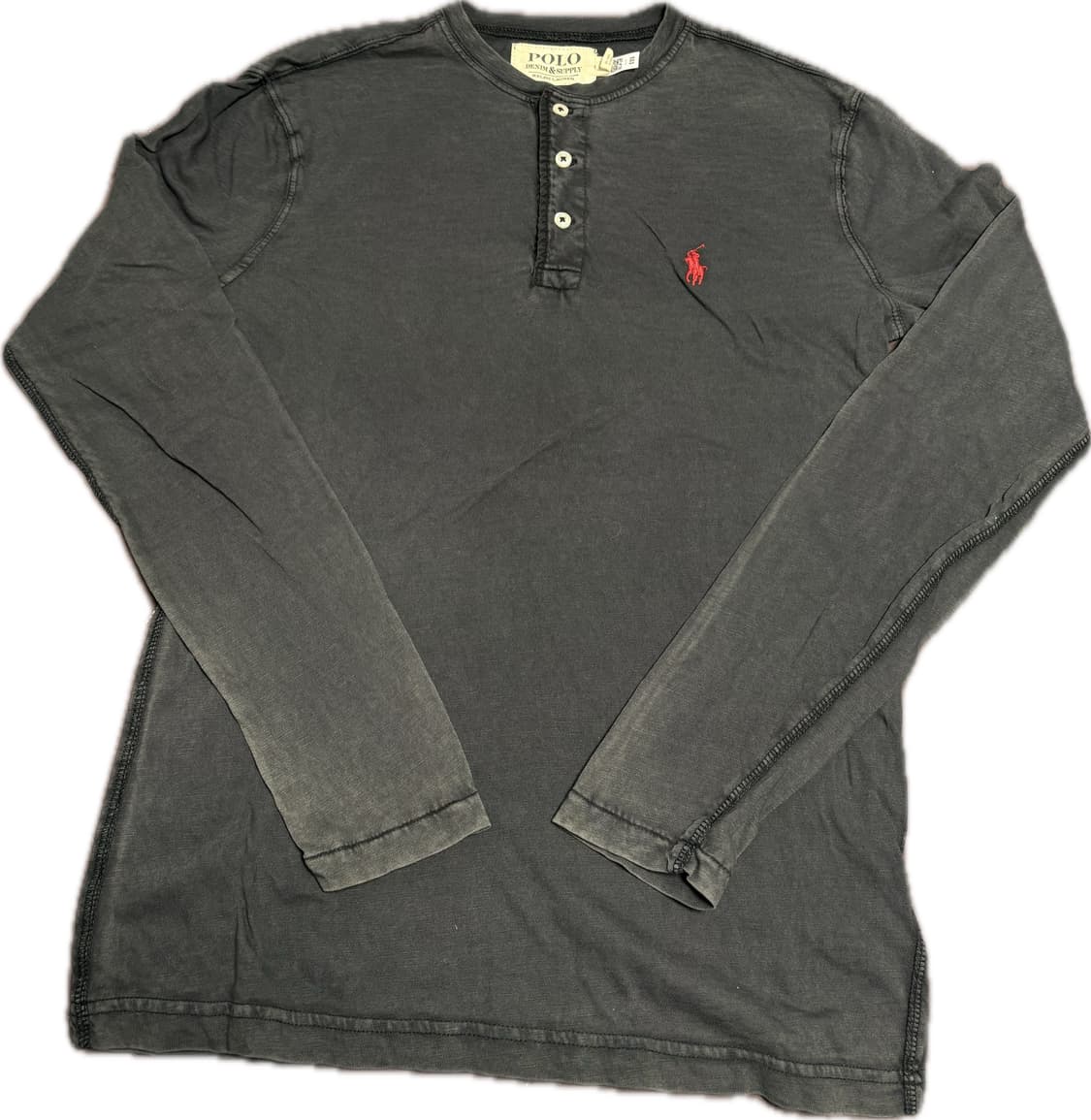 Polo DENIM&SUPPLY 가먼트다이 헨리넥 XS  상품이미지1