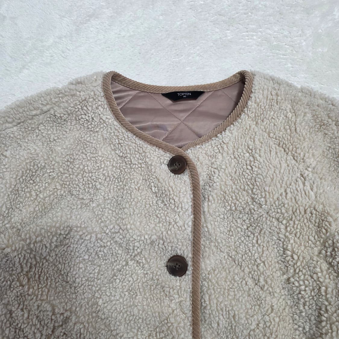 (90)여성 탑텐 쉘파 퀼팅 점퍼 상품이미지2