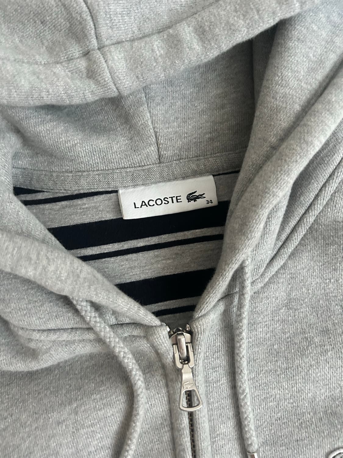 라코스테 그레이 후드집업 상품이미지2