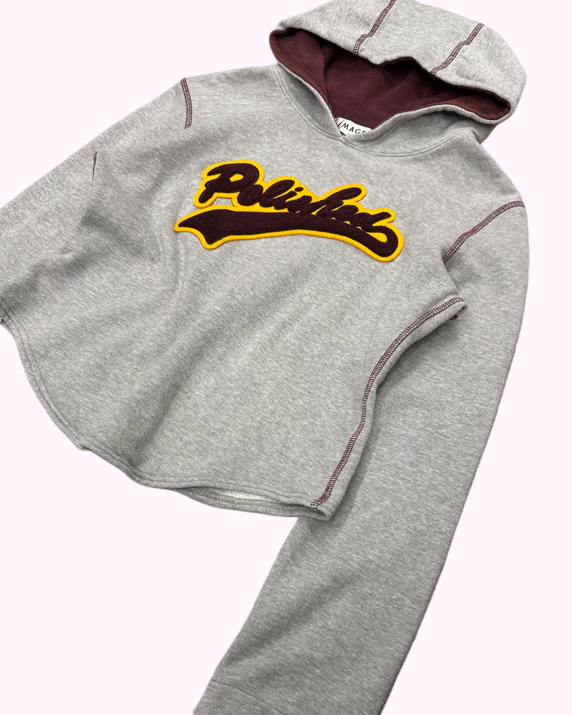 IMAGE boucle patch crop hood t 상품이미지3