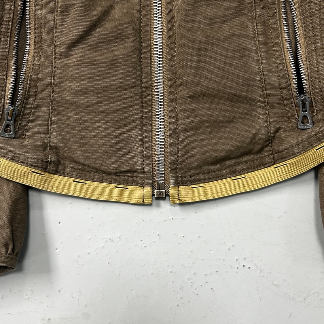 BOSS 브라운 논카라 자켓 상품이미지4