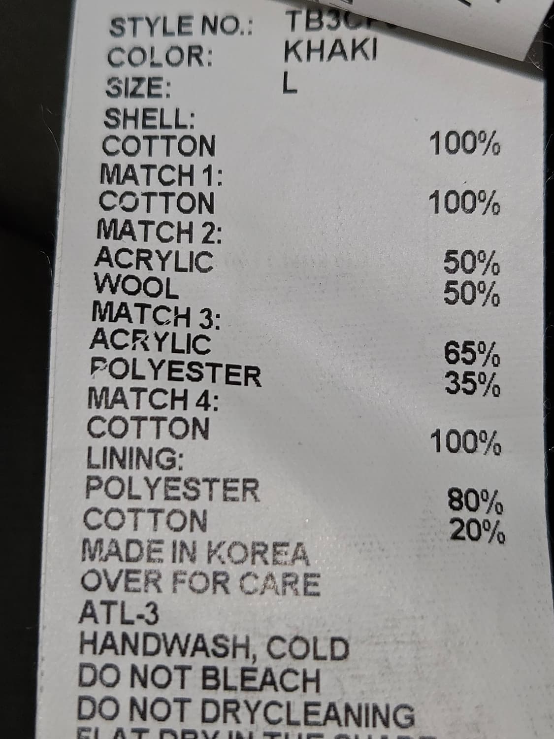 서스데이 아일랜드 빈티지 아크릴 모자 볼캡 L 상품이미지5