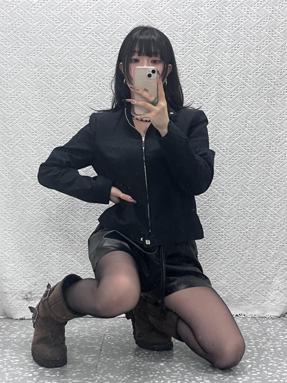 발렌티노 빈티지 캐주얼 모던시크 패턴 집업 자켓 95 C11871 상품이미지2