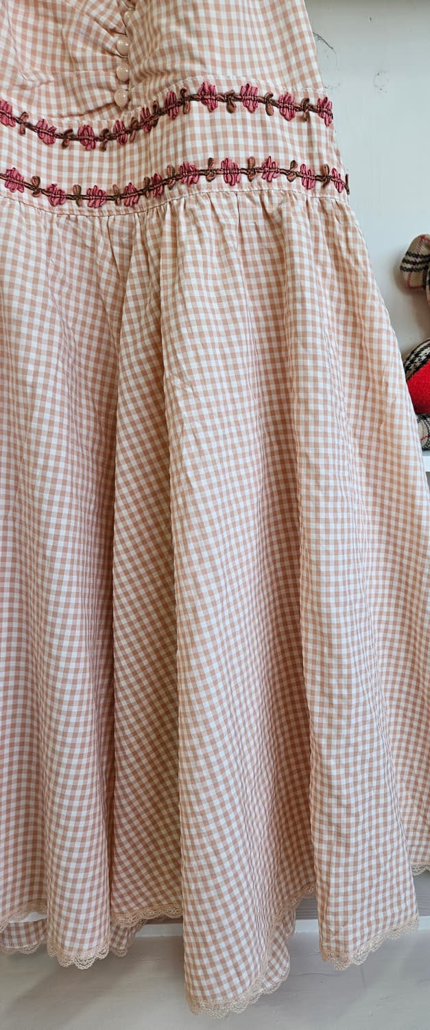 LEST ROSE체크 리본 원피스 상품이미지4