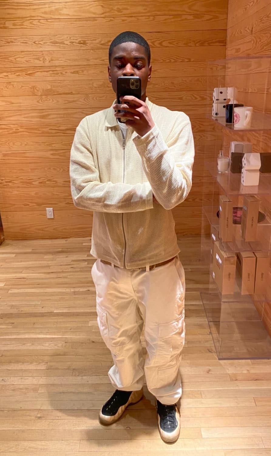 스투시 메쉬 집 롱슬리브 셔츠 상품이미지1