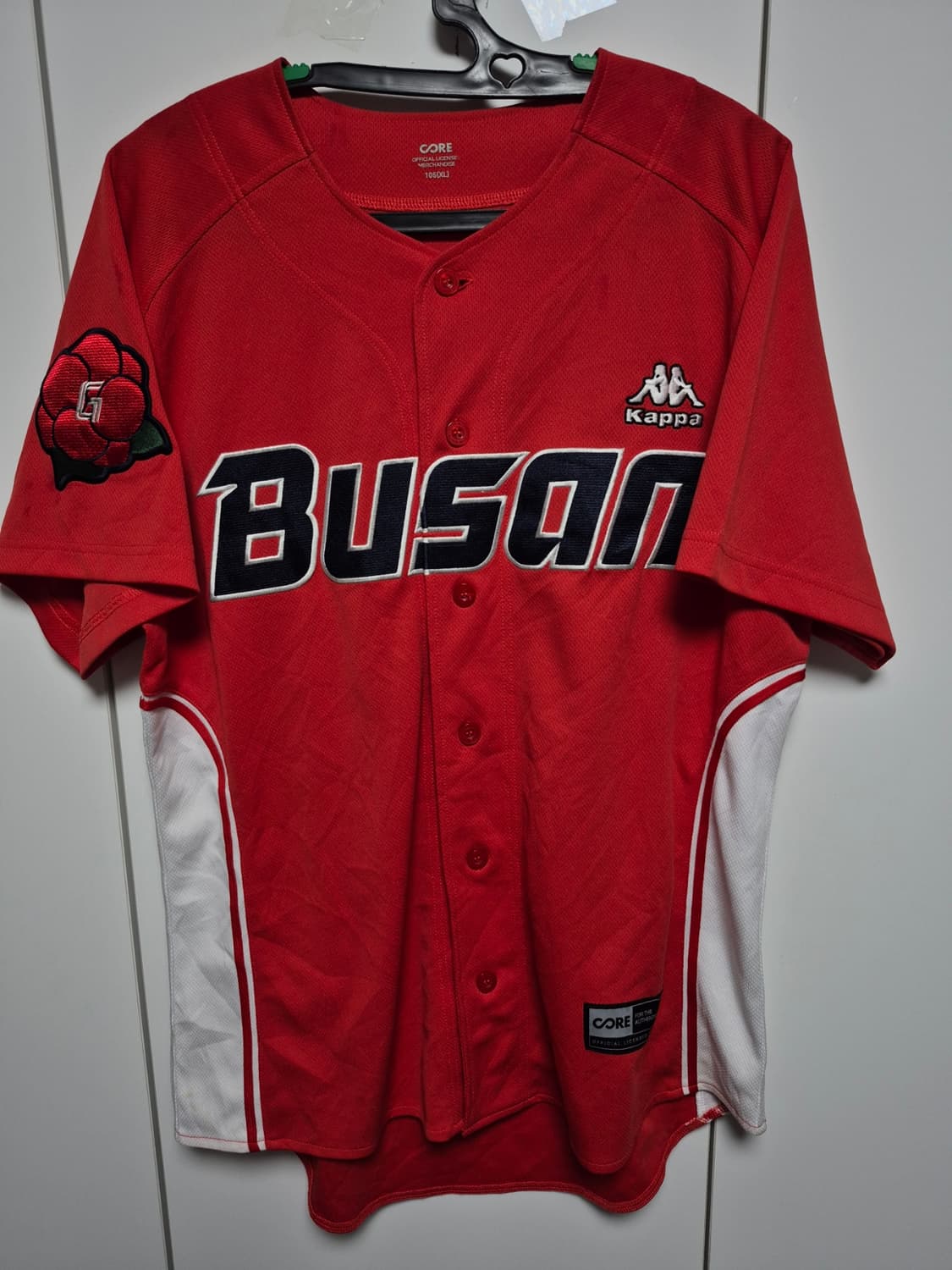 롯데자이언츠 동백 어센틱 유니폼 105사이즈 이대호 마킹 상품이미지1