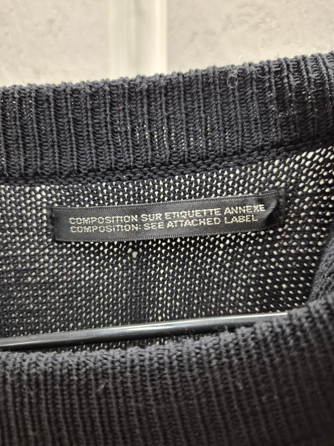 요지 야마모토 블랙 스트라이프 니트 2 상품이미지4