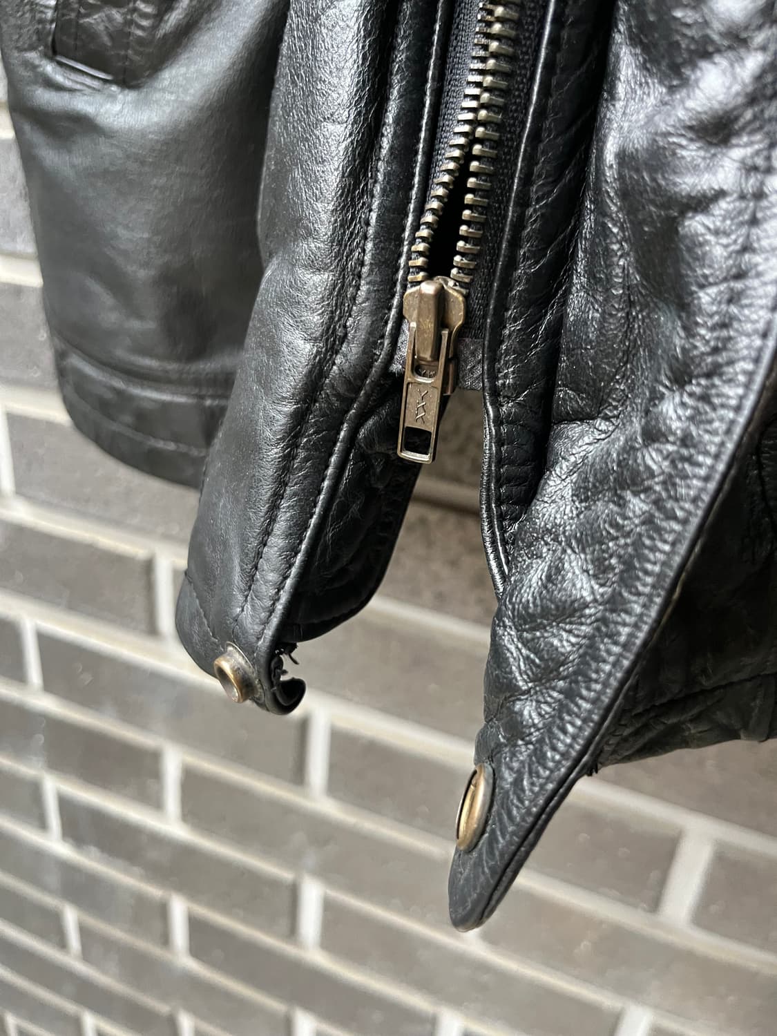 90s lambskin 양가죽 자켓 블랙 상품이미지8