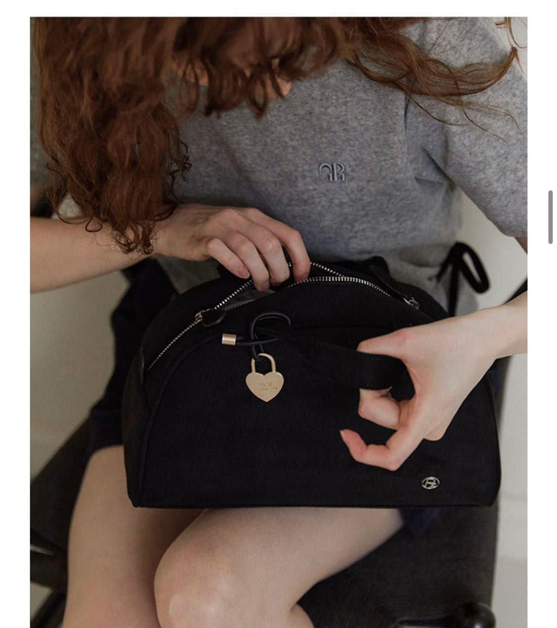 린츠 RINZ 오믈렛백 스웨이드 블랙 상품이미지1