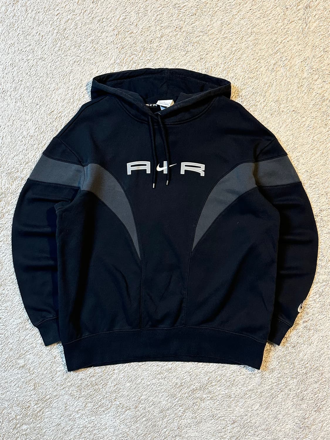 나이키 신형 에어 로고 플리스 후드티 블랙 우먼스 상품이미지1