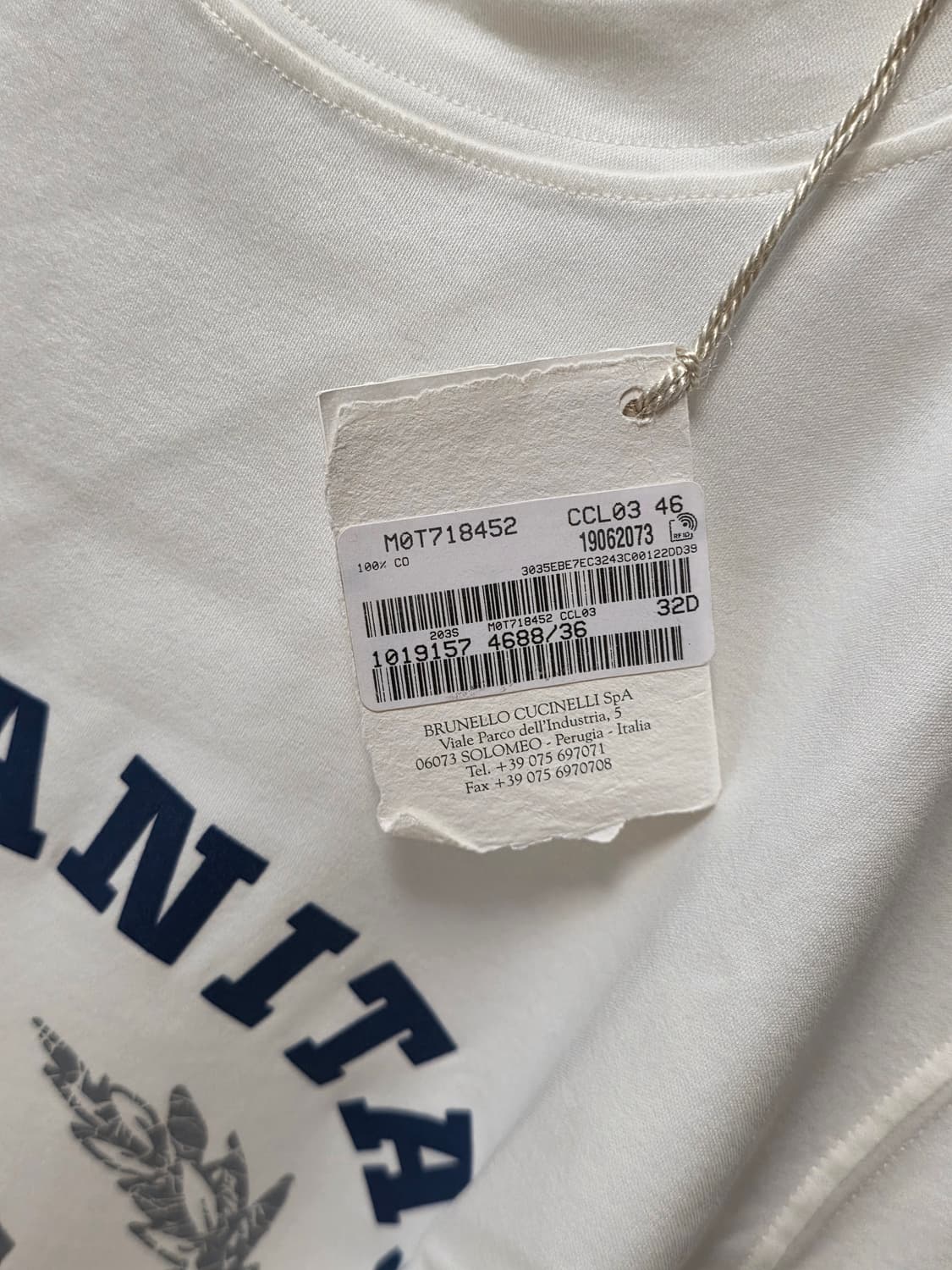 브루넬로 쿠치넬리 SOLOMEI 반팔 새상품 46 상품이미지4