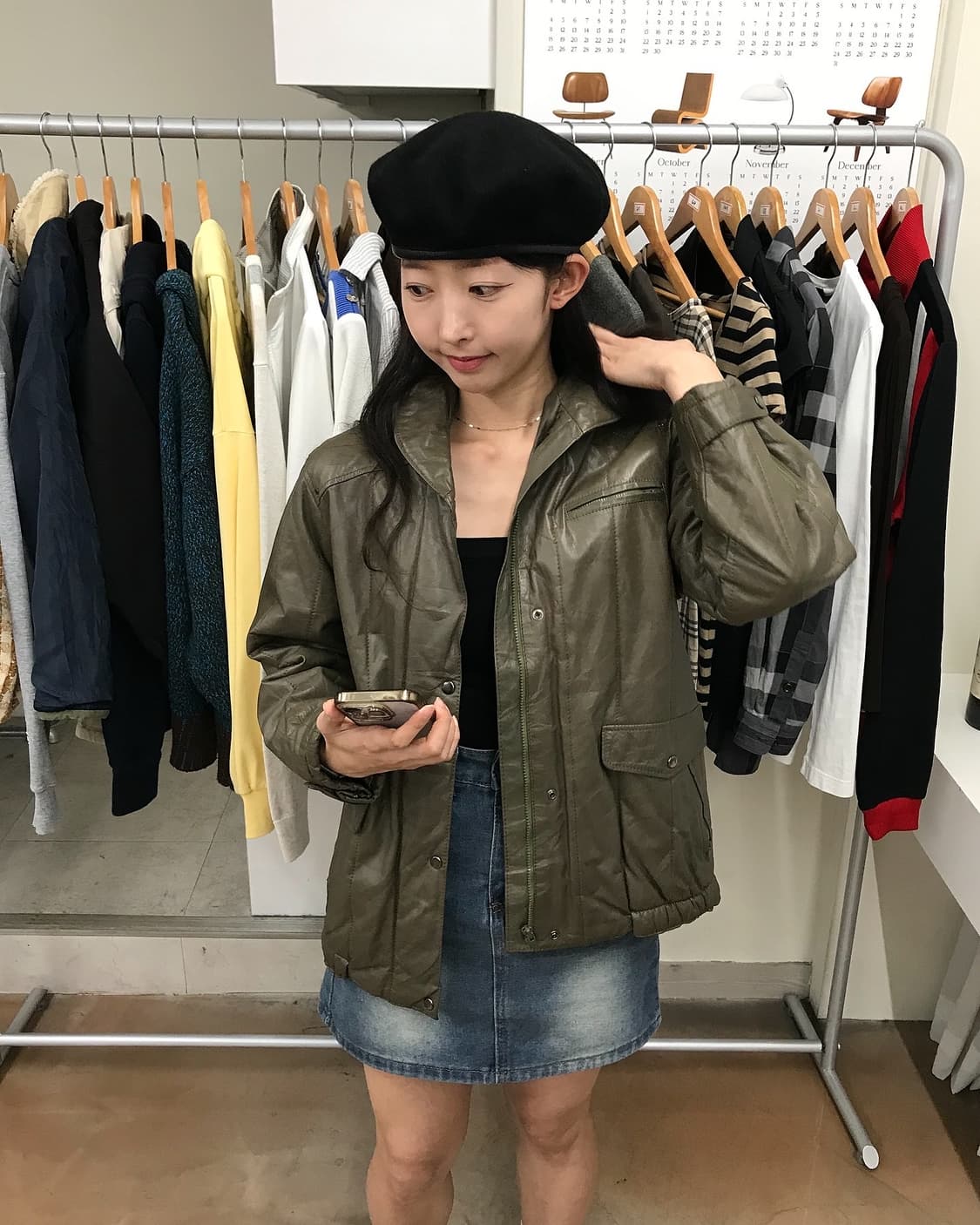 일본 빈티지 레더 자켓 상품이미지5