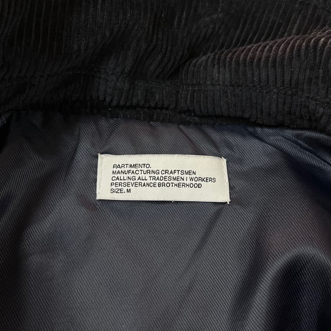 [M] 파르티멘토 코듀로이 바시티 블루종 자켓 상품이미지6