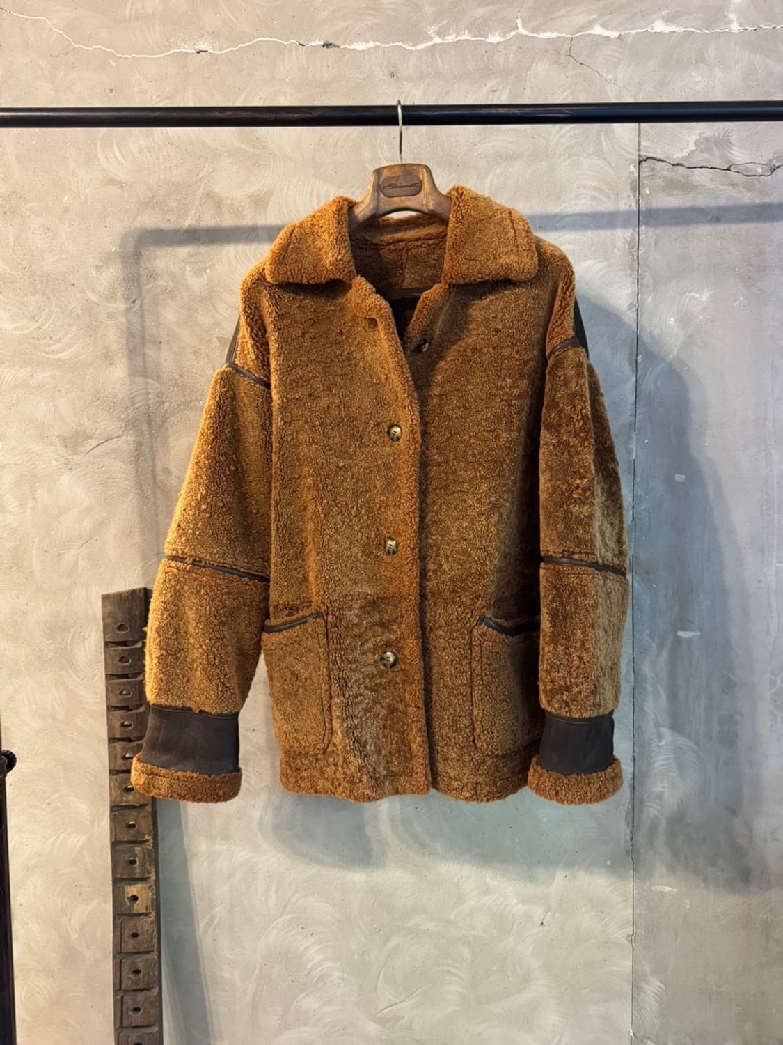 Bitish VTG 시어링 레더 자켓 무스탕 상품이미지9