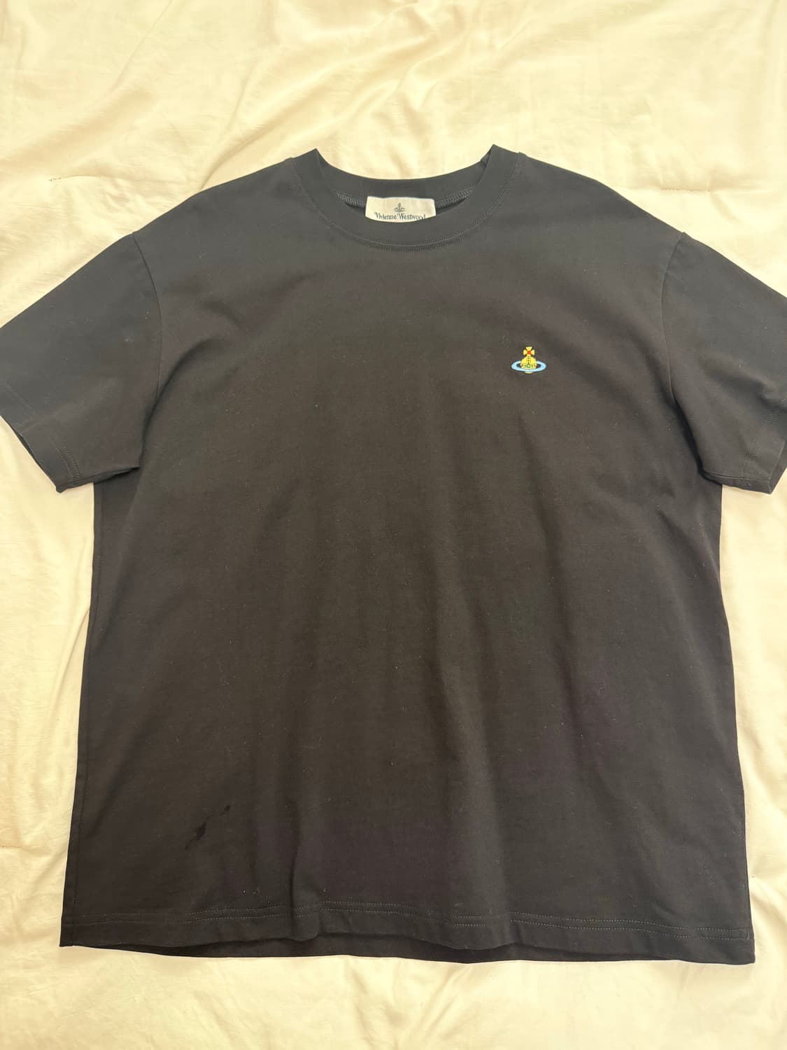 비비안웨스트우드 로고 반팔티 블랙 남녀공용 완전새상품급 상품이미지6