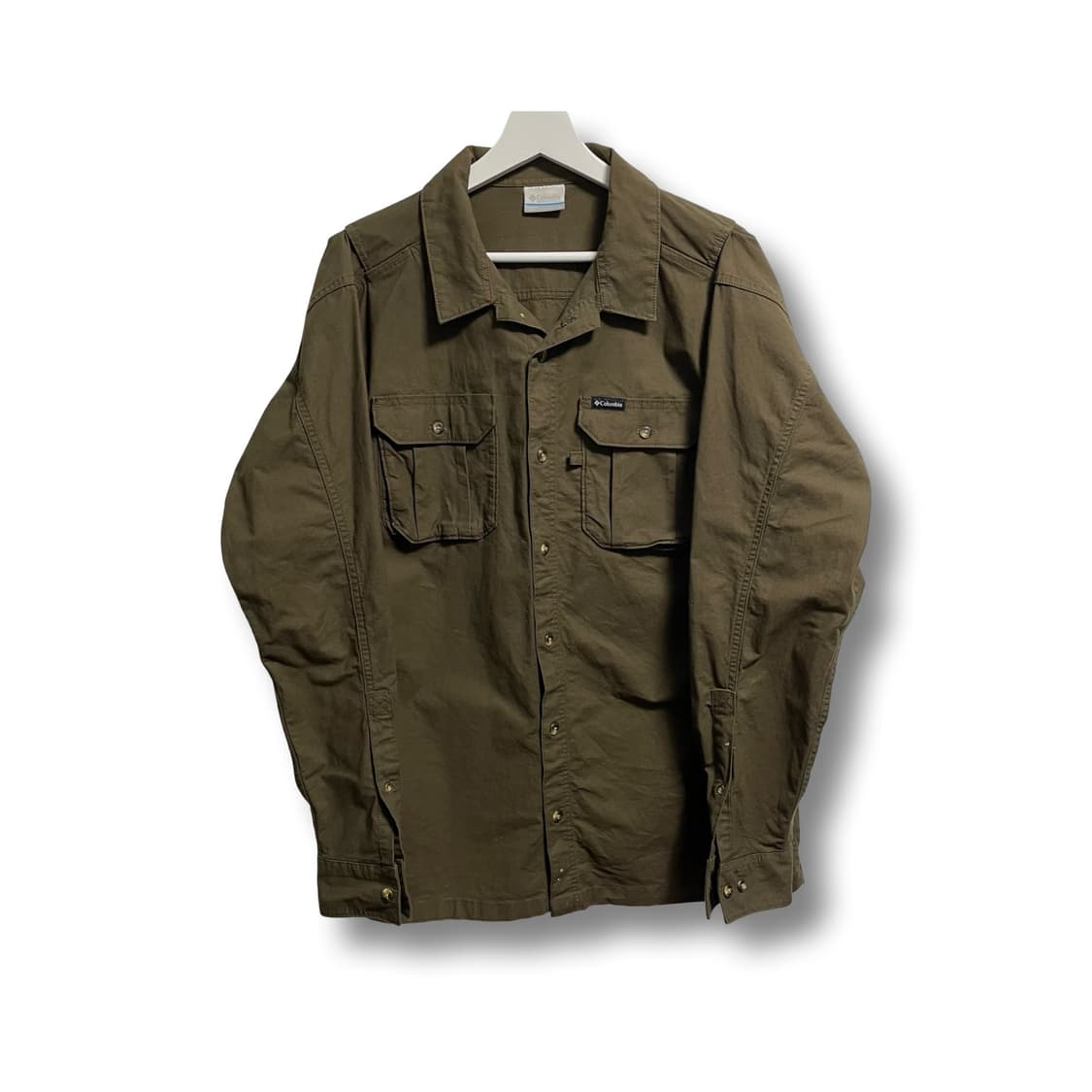 [L] 컬럼비아 카키색 사파리 셔츠 상품이미지1