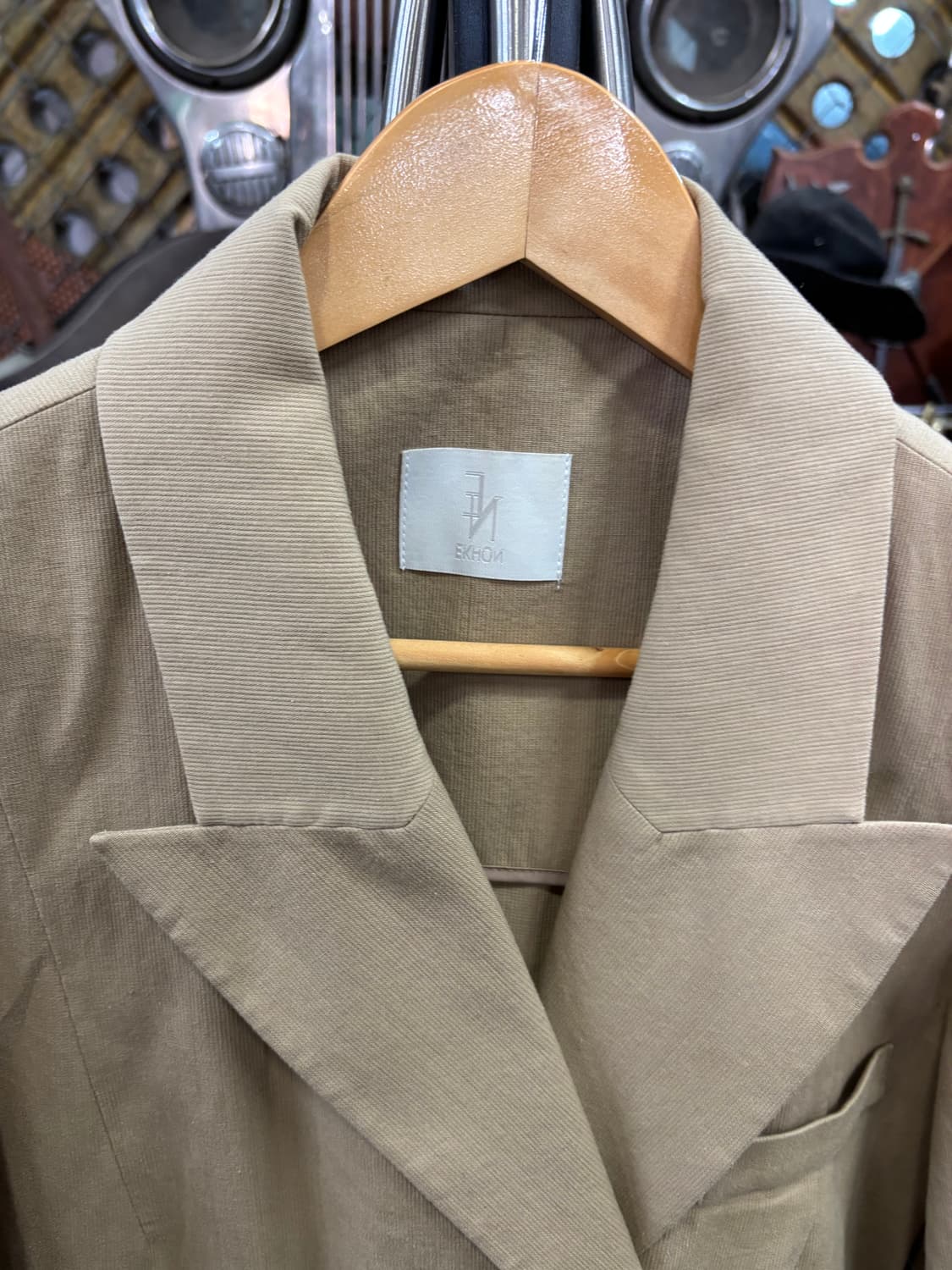 에콘(EKHON)베이지 롱 코트 롱 자켓 롱 원피스 상품이미지2