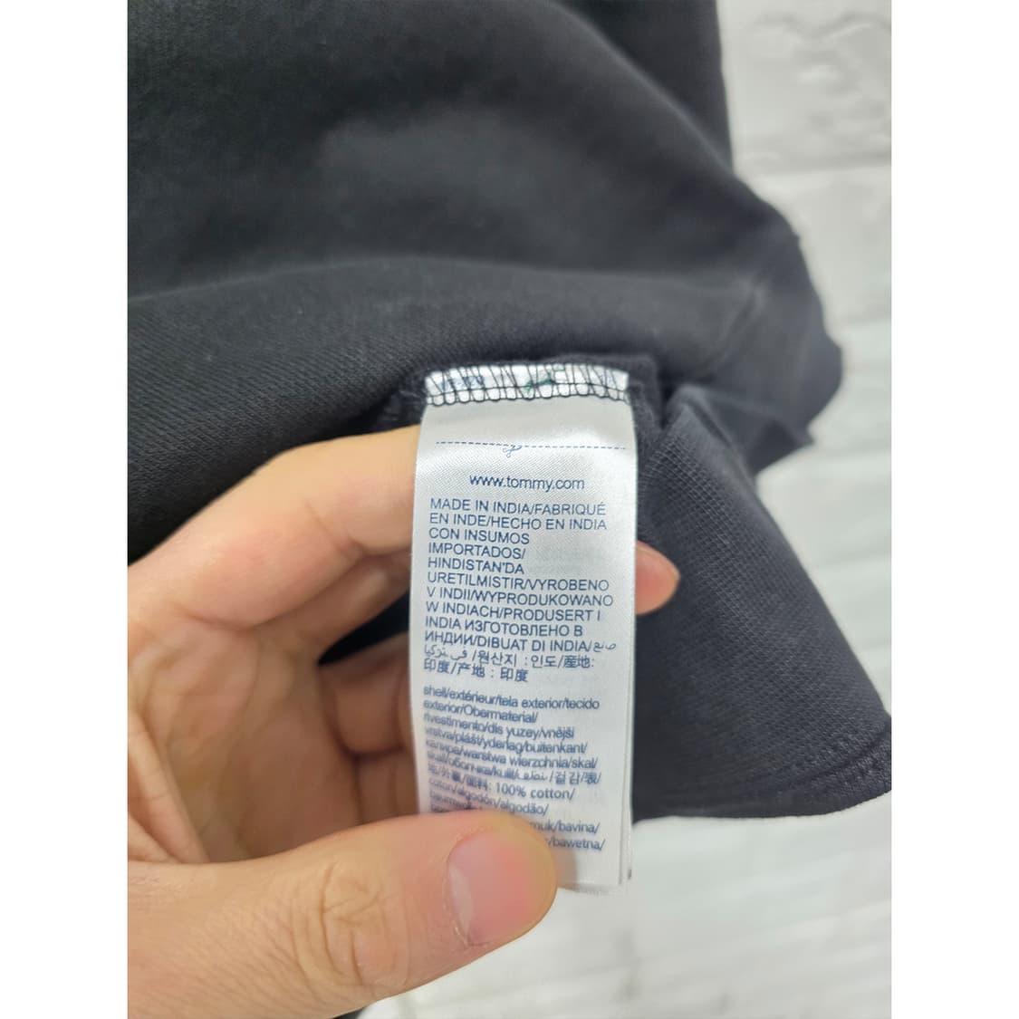 택포_ 타미힐피거 블랙 맨투맨 XL 상품이미지3