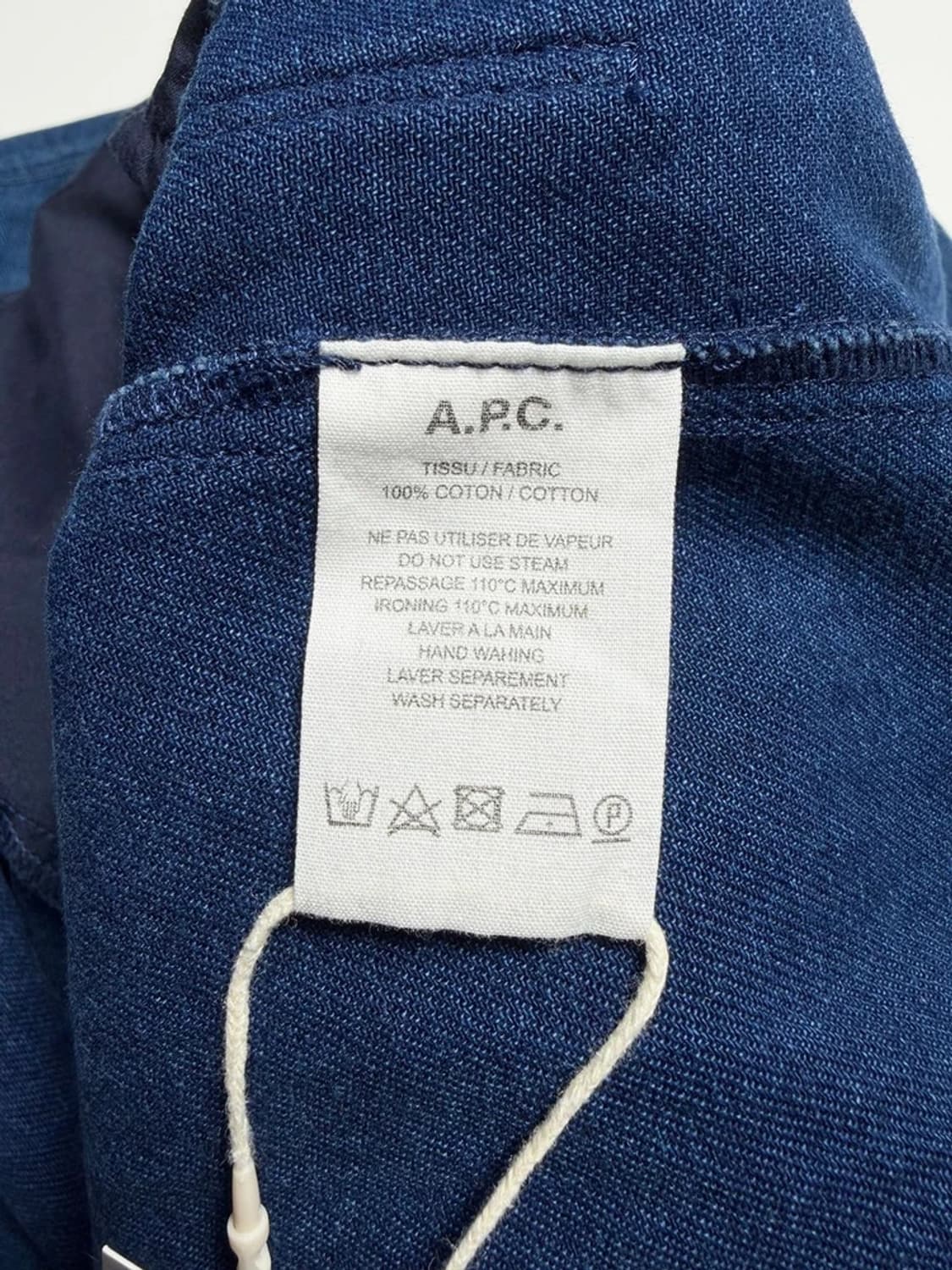 아페쎄 A.P.C. 하프 플래킷 포켓 코튼 셔츠 R1194 상품이미지7