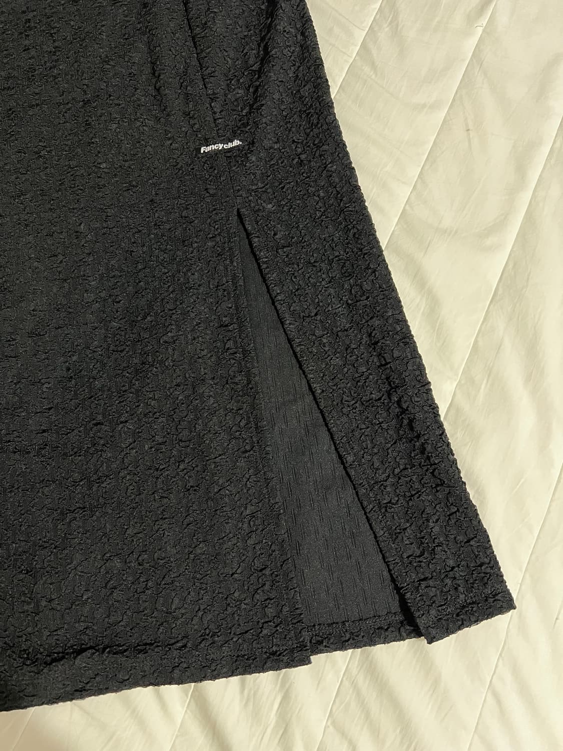 네스티팬시클럽 링클 슬릿 롱스커트 상품이미지2