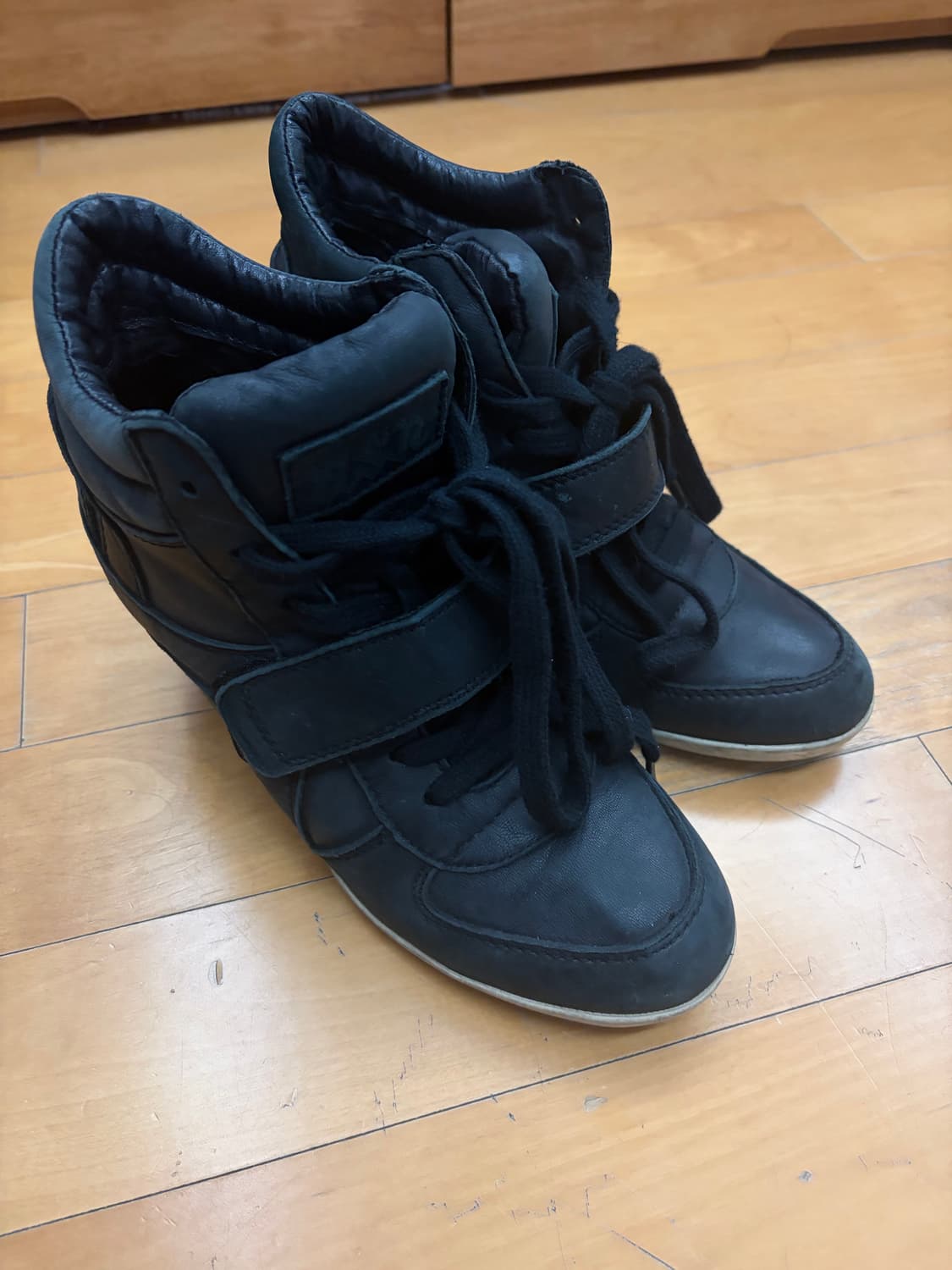 아쉬 ash 웨지 스니커즈 37사이즈 차콜 상품이미지2