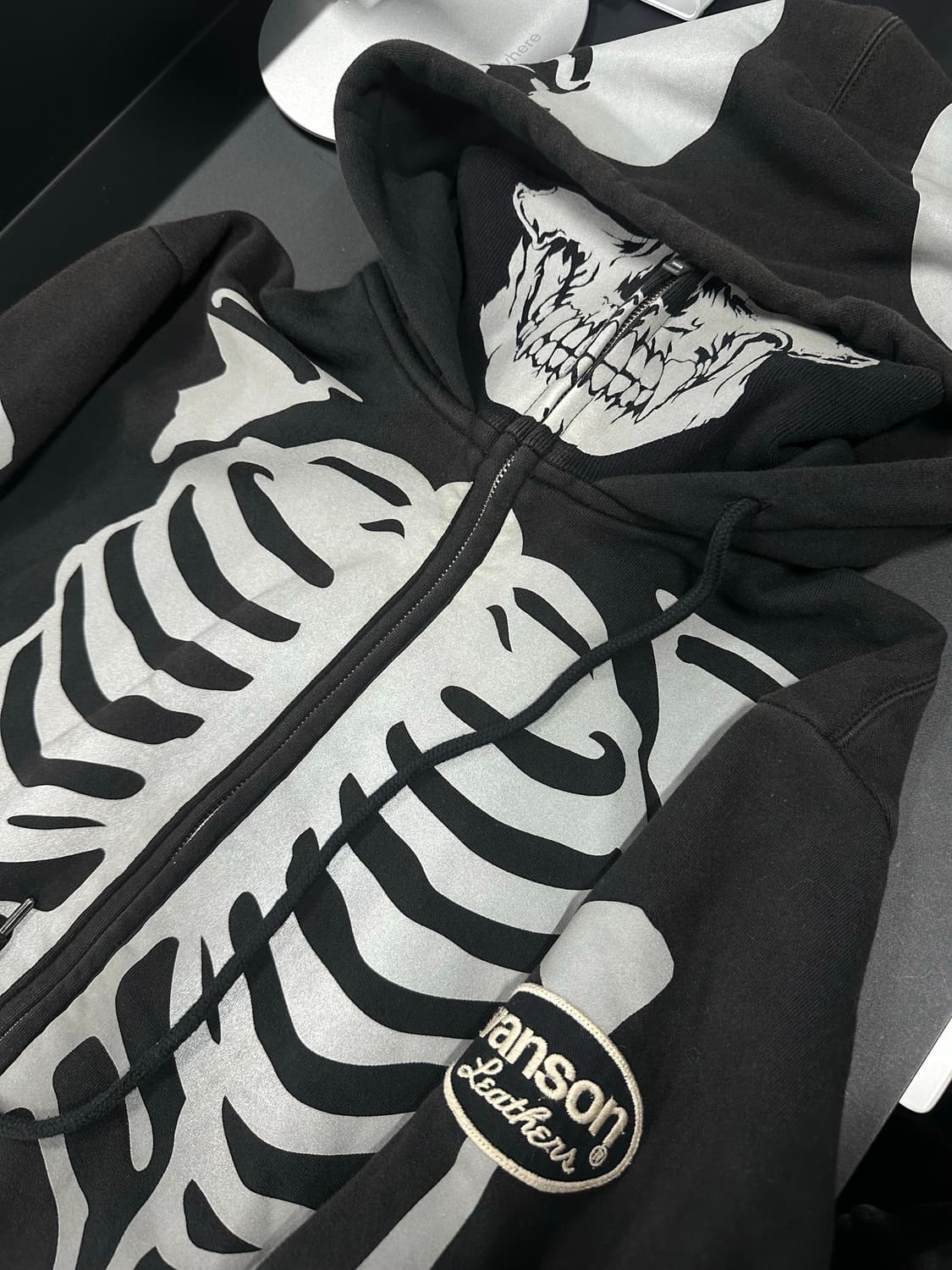 벤슨 본 스켈레톤 넥워머 후드 집업 상품이미지6