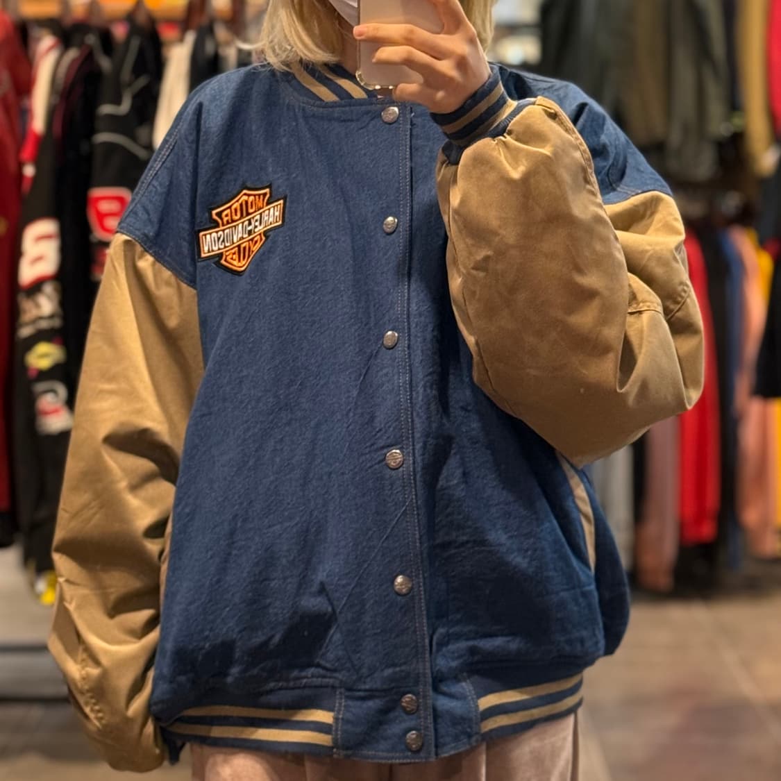 [NO.9] 할리 데이비슨 데님 바시티 자켓 상품이미지2