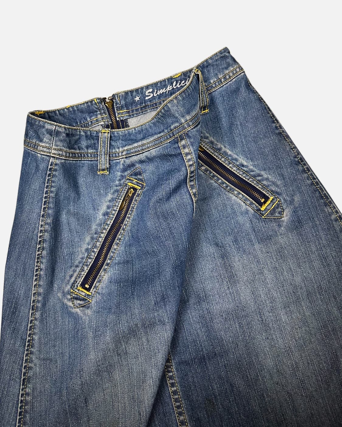 zipper pocket denim skirt 상품이미지4