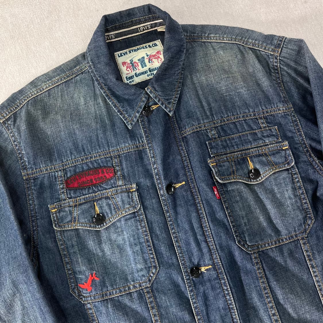 100 리바이스 데님 셔츠 자켓 상품이미지2