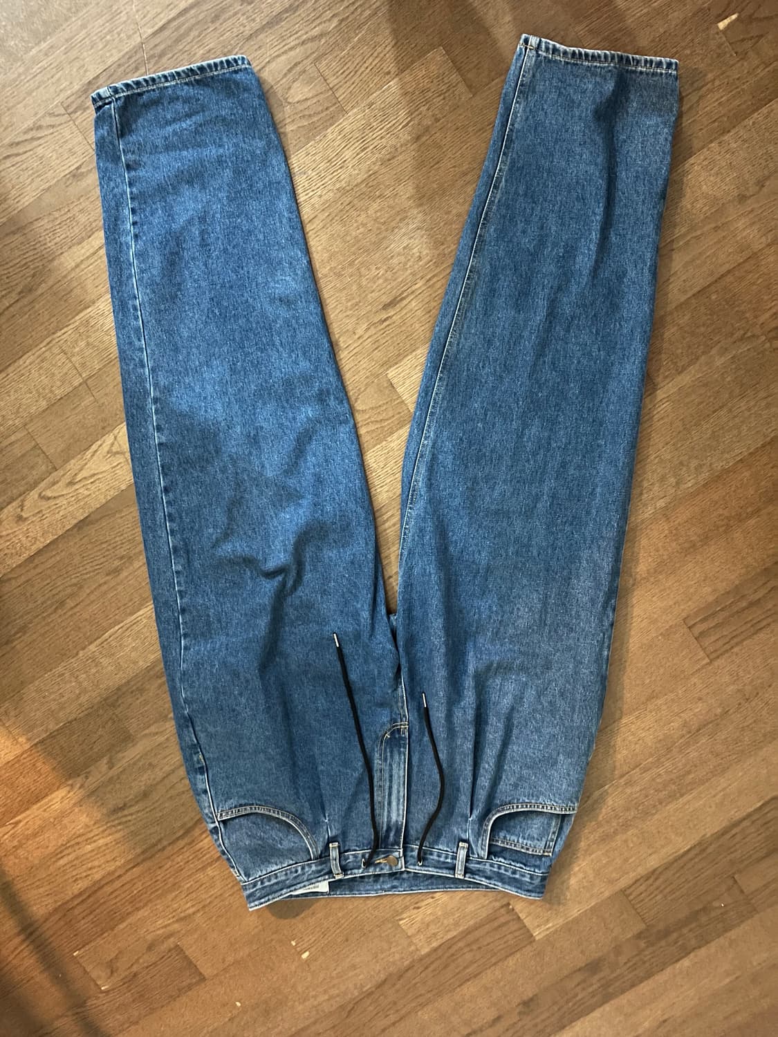 비에스레빗 미드90 배기 데님 팬츠 딥블루 XL 상품이미지2