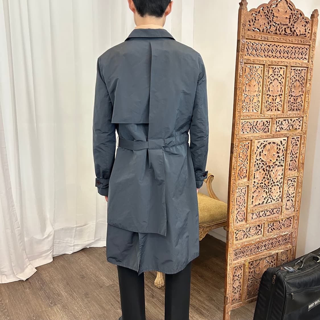 SS09 Jil Sander by Raf Simons 실크 혼방 트렌치  상품이미지3