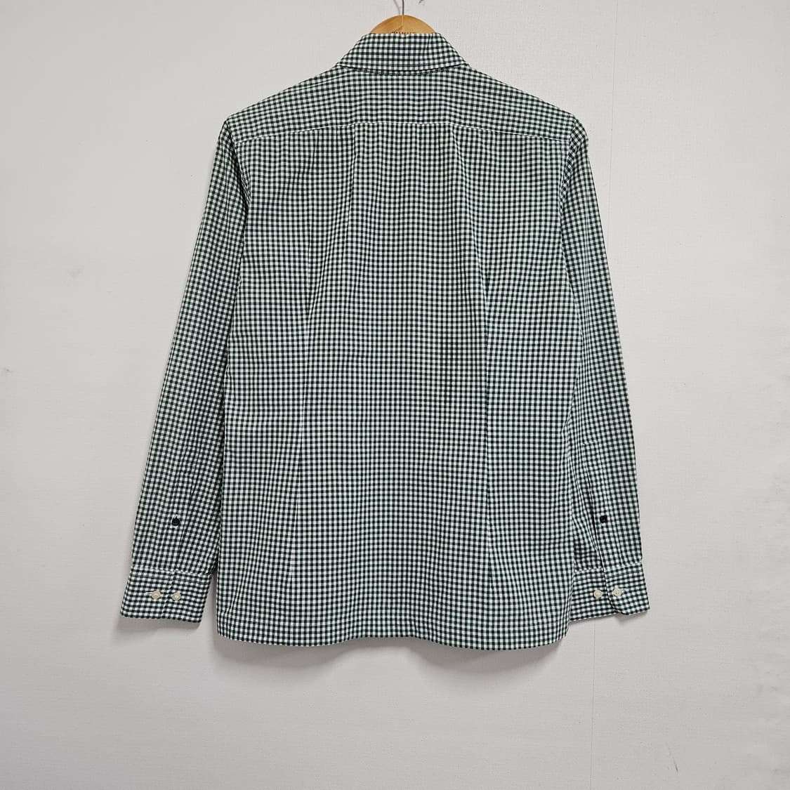 95 라코스테 그린 깅엄체크 셔츠 상품이미지3