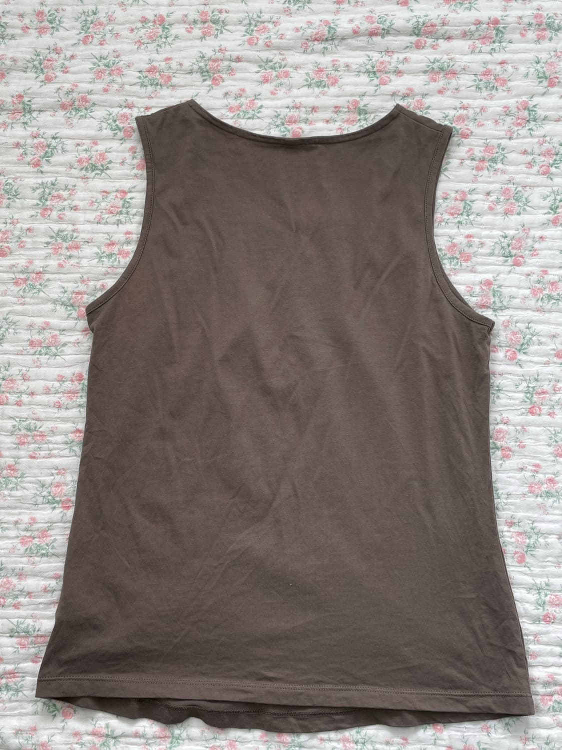 빈티지 브라운 크로셰 모리 나시 1095 모리걸 y2k 스트릿 갸루 펑키 상품이미지3