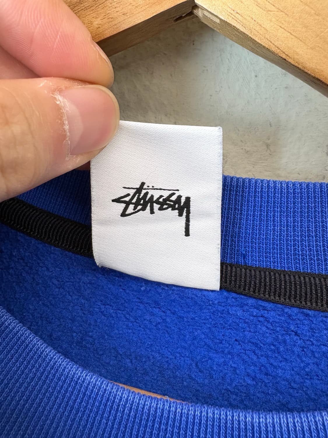 나이키 스투시 NRG 워시드 크루넥 맨투맨 블루 상품이미지7