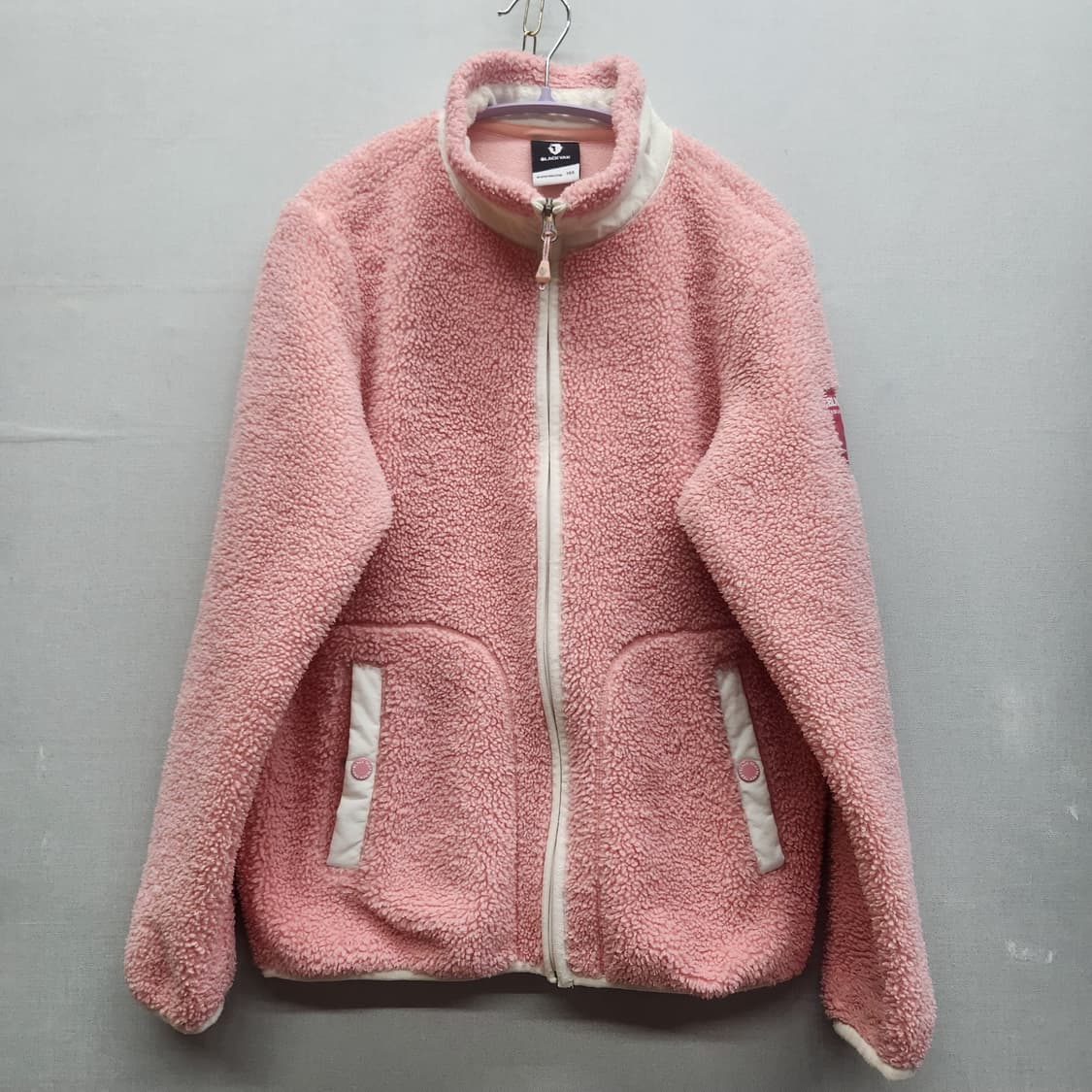 블랙야크 핑크 후리스 집업 M 상품이미지1