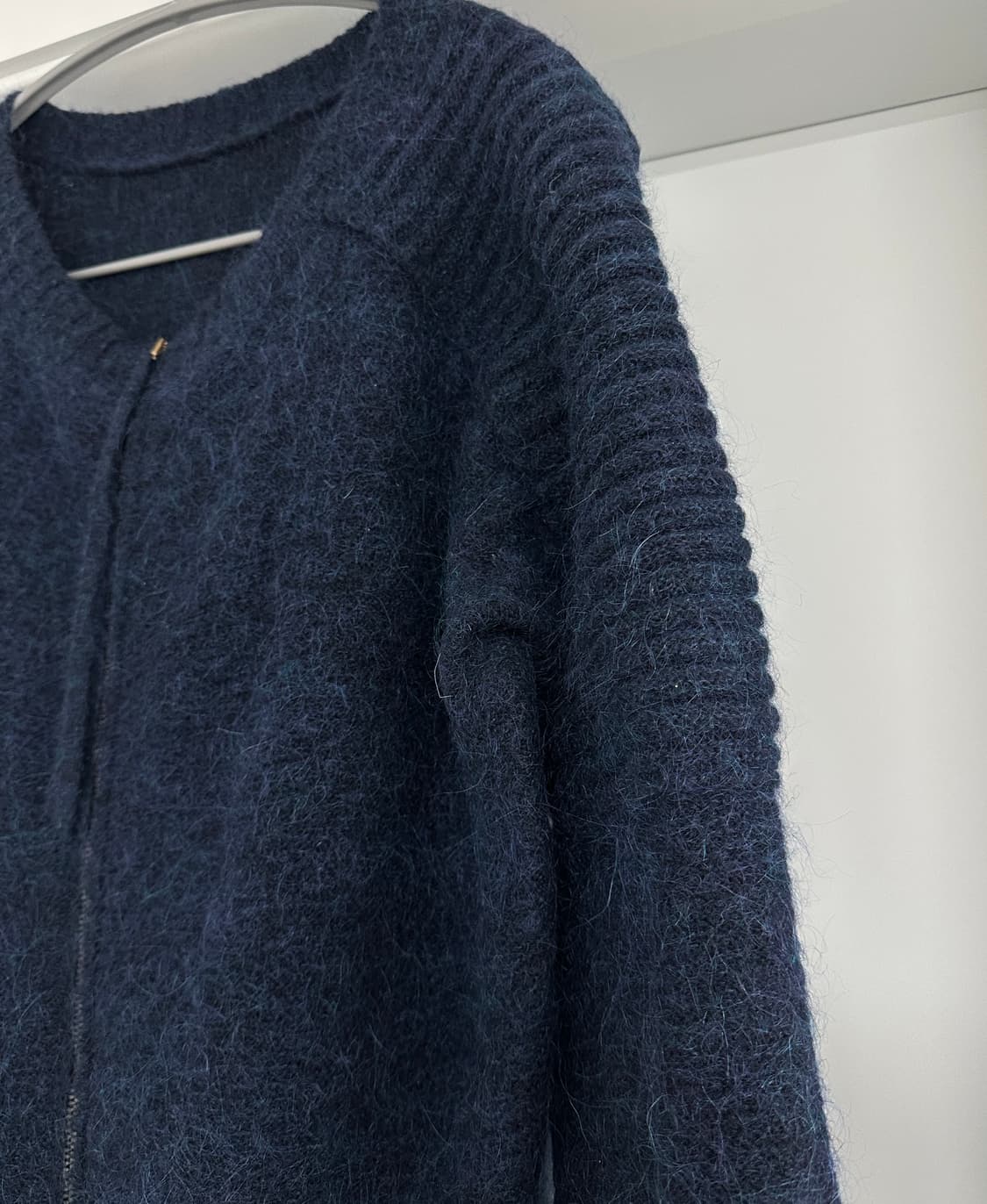 [시스템] 여성 양면 니트 집업 상품이미지4