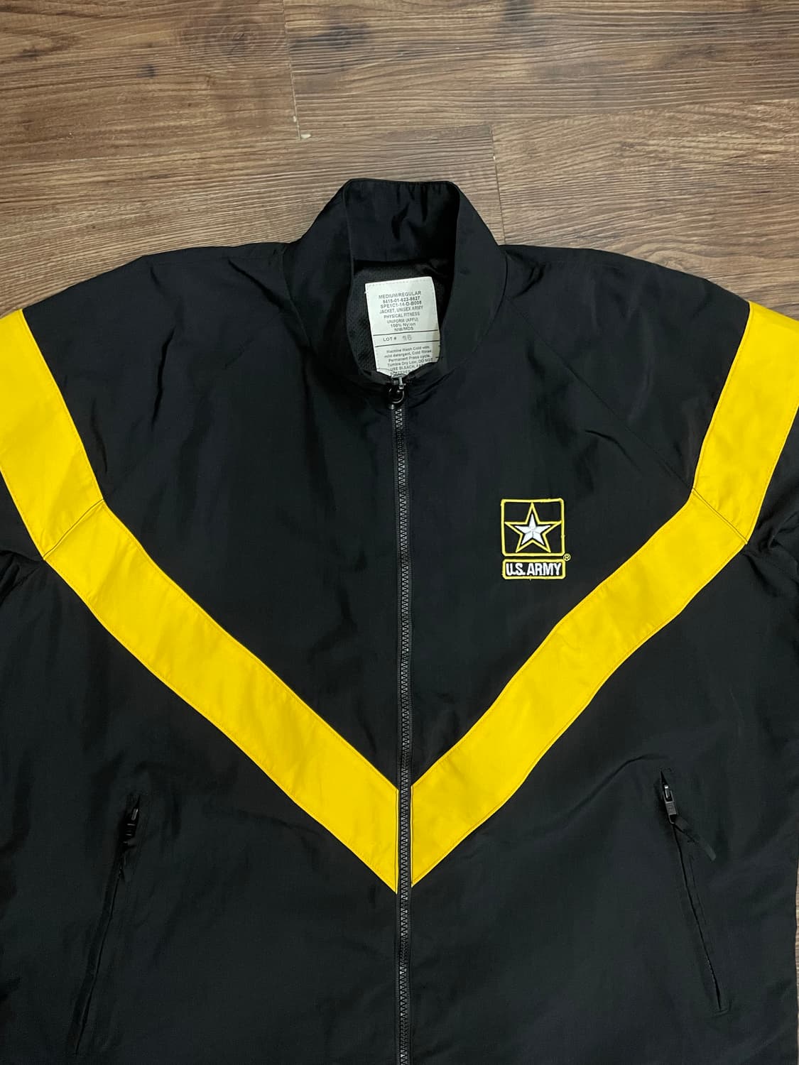 US ARMY APFU 미군 바람막이 자켓 블랙 MR 상품이미지2