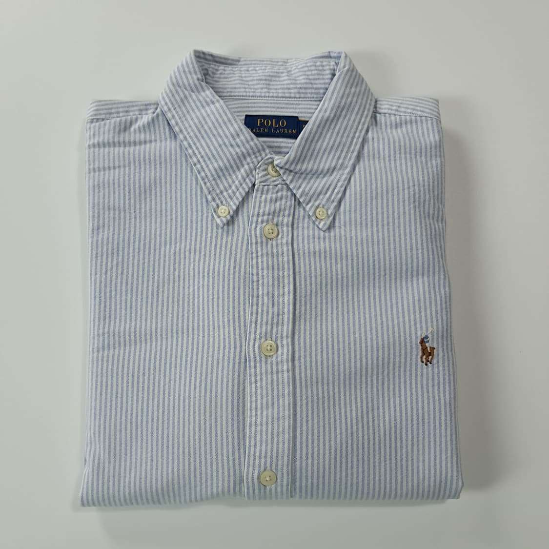 CK920 XL 폴로 QR 클래식블루 스트라이프 셔츠 남방 상품이미지9