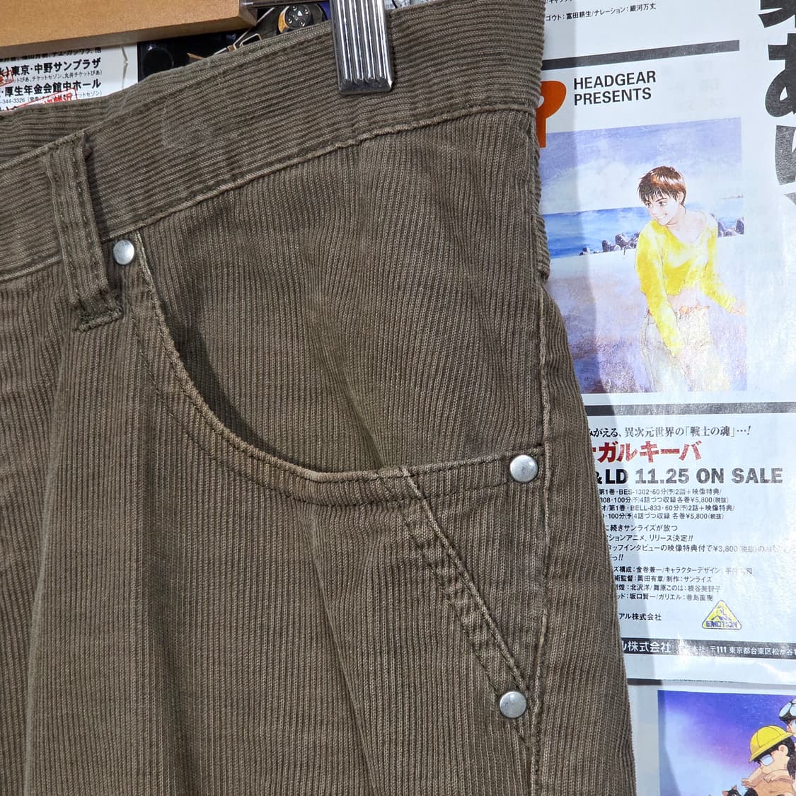 JPN 빈티지 카키브라운 신치백 코듀로이 팬츠 상품이미지7